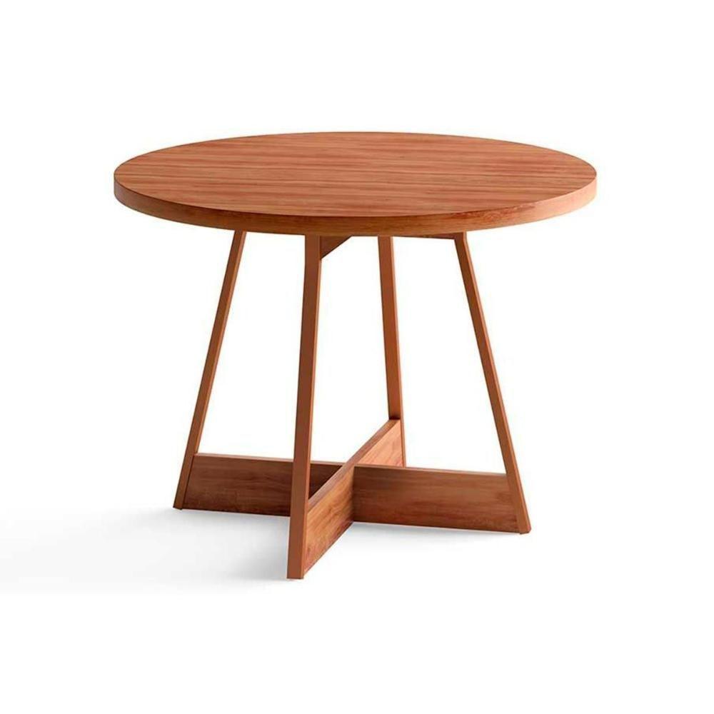 Sala de Jantar Completa Átria 1594 Aço c/ Tampo Madeirado 100cm e 4 Cadeiras Duo Rose/Freijó/Nogal - Rose/Areia - Caramelo - Carraro - 9