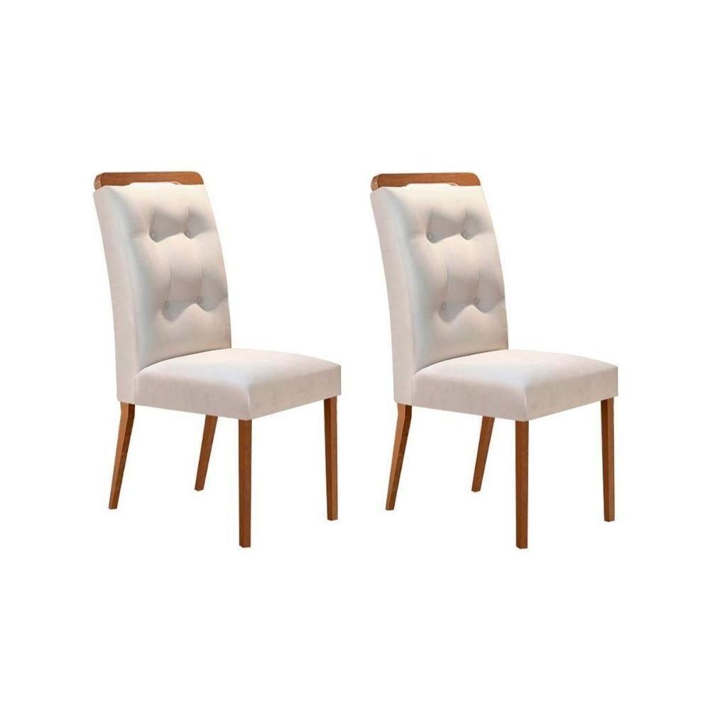 Sala de Jantar Completa Alvorada Tampo Madeirado c/ Vidro Canto Reto 180x90cm e 6 Cadeiras Imperatriz Imbuia/Off White - Suede Creme - Rufato - 7