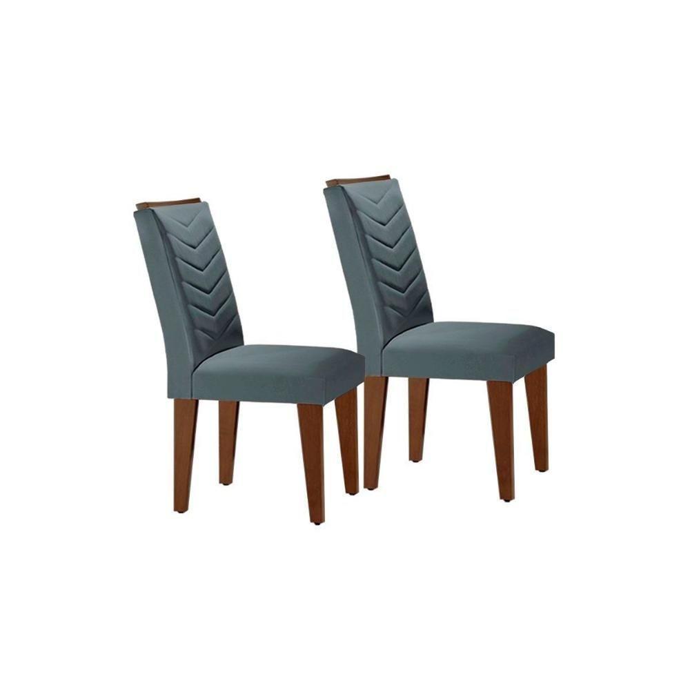 Sala de Jantar Completa Luna c/ Tampo Vidro Canto Curvo 180x90cm e 6 cadeiras Londrina Imbuia/Off White - Suede Marrom - Rufato - 7