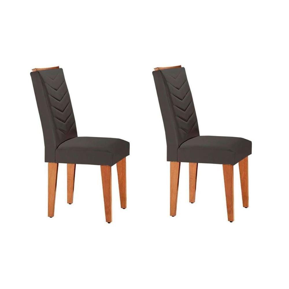 Sala de Jantar Completa Jade Tampo Madeirado c/ Vidro Canto Curvo 180x90 e 6 Cadeiras Londrina Imbuia/Grafite - Suede Grafite - Rufato - 10