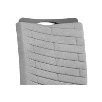 Sala de Jantar Completa Celeste Tampo Madeirado c/ Vidro Redondo 103x103cm e 4 Cadeiras Julia Freijo/Off White - Suede Lunar - DJ Móveis - 7