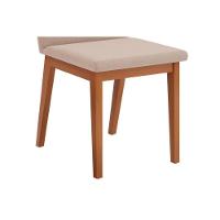 Sala de Jantar Completa Dulce Tampo Madeirado c/ Vidro Reto 120x90cm e 4 Cadeiras Zoe Cedro/Off White - Ipe/Suede Creme - DJ Móveis - 7