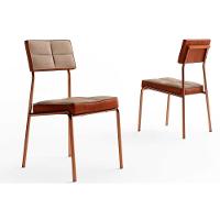 Sala de Jantar Completa Átria 1592 Aço c/ Tampo Madeirado 160x90cm e 6 Cadeiras Neo Rose/Freijo/Nogal - Rose/Areia - Caramelo - Carraro - 7