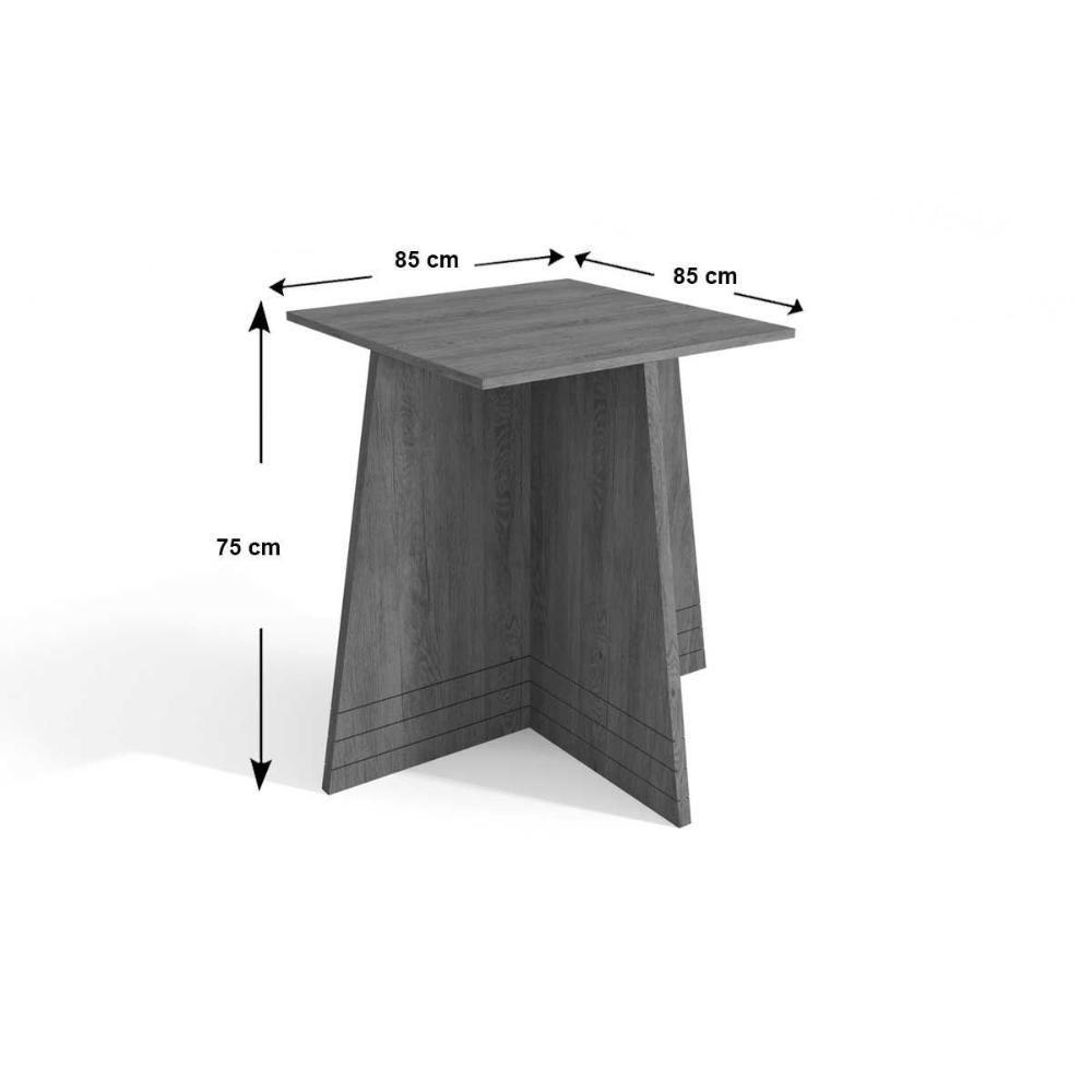 Sala de Jantar Completa Lótus Tampo Madeirado c/ Vidro 105x135cm e 4 Cadeiras 2CAD153 Nogueira/Off White/Vidro Off White - Eucalipto - Kappesberg - 3