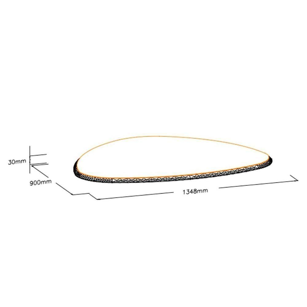 Sala de Jantar Completa Lótus Tampo Madeirado c/ Vidro 105x135cm e 4 Cadeiras 2CAD153 Nogueira/Off White/Vidro Off White - Eucalipto - Kappesberg - 5