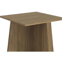 Sala de Jantar Completa Lótus Tampo Madeirado c/ Vidro 105x135cm e 4 Cadeiras 2CAD153 Nogueira/Off White/Vidro Off White - Eucalipto - Kappesberg - 7