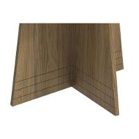 Sala de Jantar Completa Lótus Tampo Madeirado c/ Vidro 105x135cm e 4 Cadeiras 2CAD153 Nogueira/Off White/Vidro Off White - Eucalipto - Kappesberg - 8