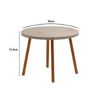 Sala de Jantar Completa Stellar 1599 Aço c/ Tampo Madeirado 100cm e 4 Cadeiras Hug Rose/Petra - Rose/Areia -  Caramelo - Carraro - 2