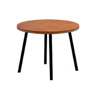 Sala de Jantar Completa Stellar 1599 Aço c/ Tampo Madeirado 100cm e 4 Cadeiras Hug Preto/Nogal - Preto/Grafite - Preto - Carraro - 7