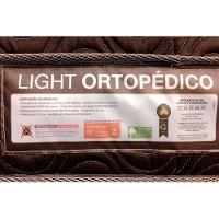 Cama Box Baú Solteiro: Colchão Ortopédico Ortobom Wood Light + Base CRC Suede Brown(88x188)