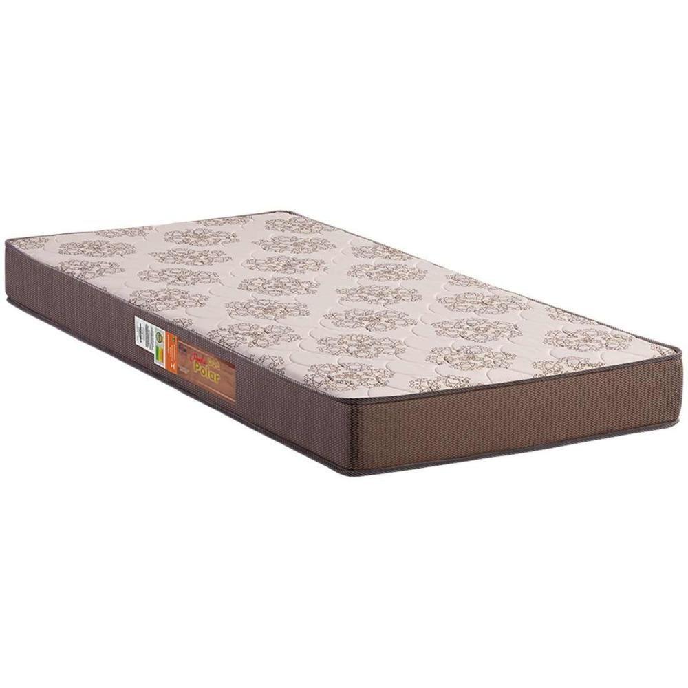 Colchão Solteiro Espuma D28 Pérola Brown (88x188x14) - Polar - 1