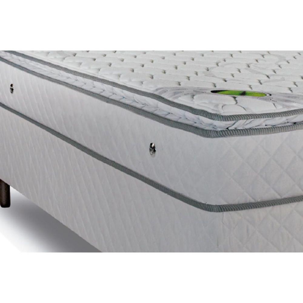 Cama Box Baú c/Auxiliar Solteiro: Colchão Molas Luckspuma MasterPocket Luck Spring + Box CRC Courano Branco(88x188) - 4