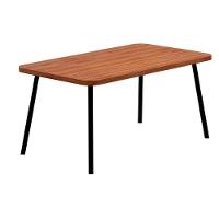 Sala de Jantar Completa Stellar 1597 Aço c/ Tampo Madeirado 160x90cm e 4 Cadeiras Duo Preto/Nogal - Preto/Grafite - Preto - Carraro - 7