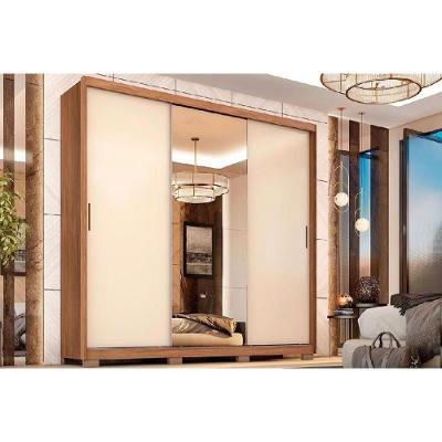 Guarda Roupa Casal Dalila Flex 3 Portas de Correr 2 Gavetas Amendola-Off White