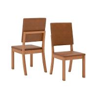 Sala de Jantar Completa Lins c/ Tampo Madeirado c/ Vidro Curvo 120x80cm e 4 Cadeiras Milla Plus Nature/Courano/Caramelo - Henn - 3