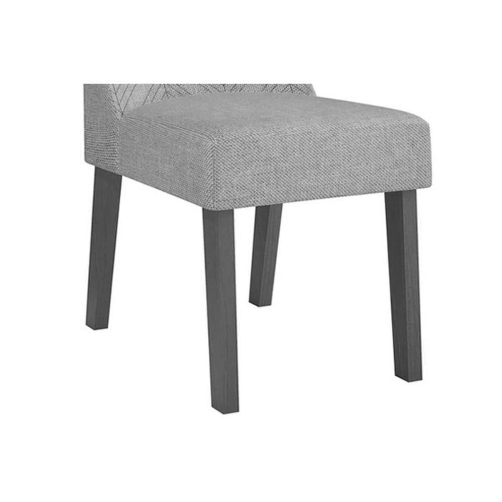 Sala de Jantar Completa Canes Tampo Madeirado c/ Vidro Curvo 200x100cm e 8 Cadeiras Stela Freijo/Off White - Ipe/Linho Neve - DJ Móveis - 9