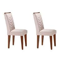 Sala de Jantar Completa Luna c/ Tampo Madeirado c/ Vidro Canto Curvo 120x80cm e 4 cadeiras Londrina Imbuia/Grafite - Suede Creme - Rufato - 3