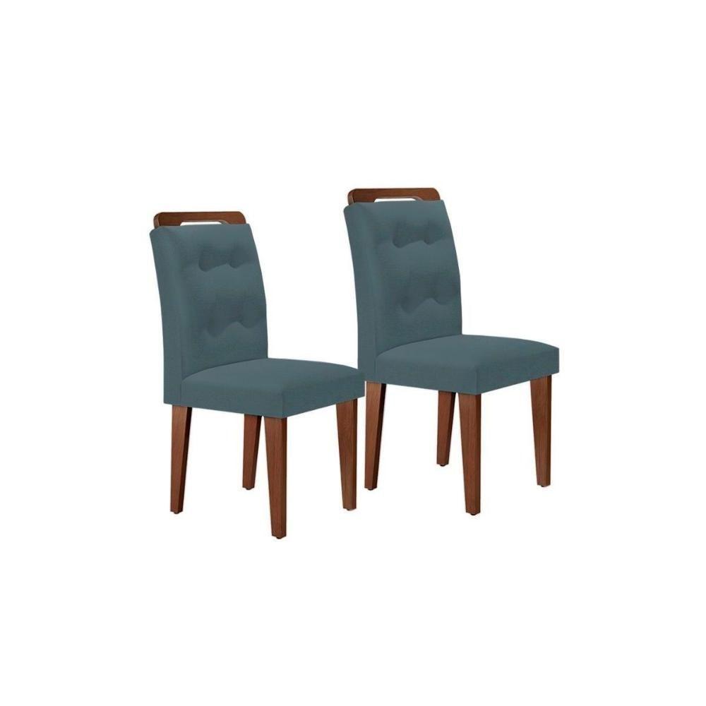 Sala de Jantar Completa Imperatriz Tampo Madeirado c/ Vidro Curvo 180x90 e 6 Cadeiras Imperatriz Imbuia/Off White - Suede Grafite - Rufato - 6