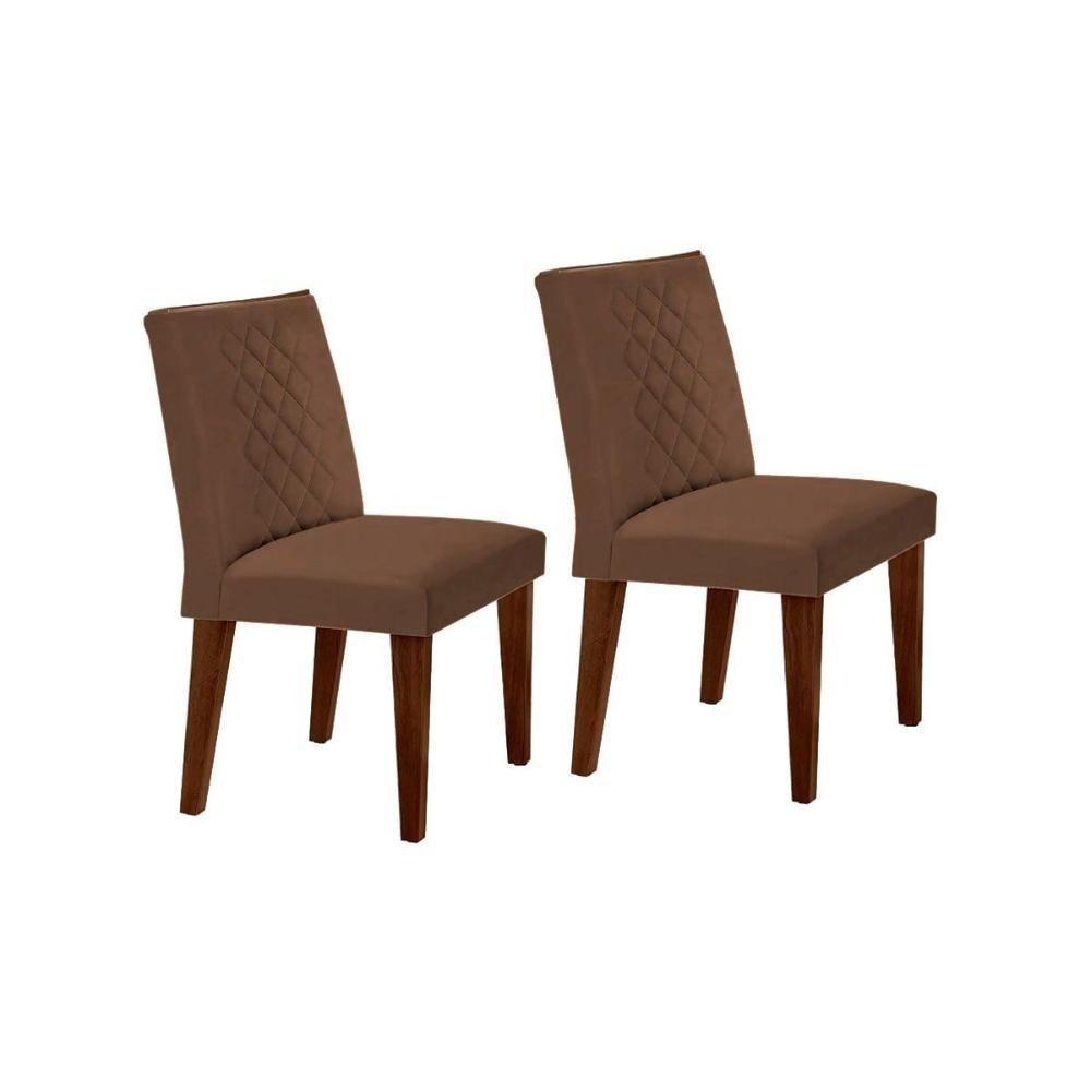 Sala de Jantar Completa Alvorada Tampo Madeirado c/ Vidro Canto Reto 180x90cm e 6 Cadeiras Jade Imbuia/Off White - Suede Grafite - Rufato - 7