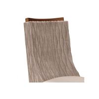 Sala de Jantar Completa Zafira Tampo Madeirado c/ Vidro Curvo 200x100cm e 8 Cadeiras Jade Cedro/Off White - Suede Moca - DJ Móveis - 8