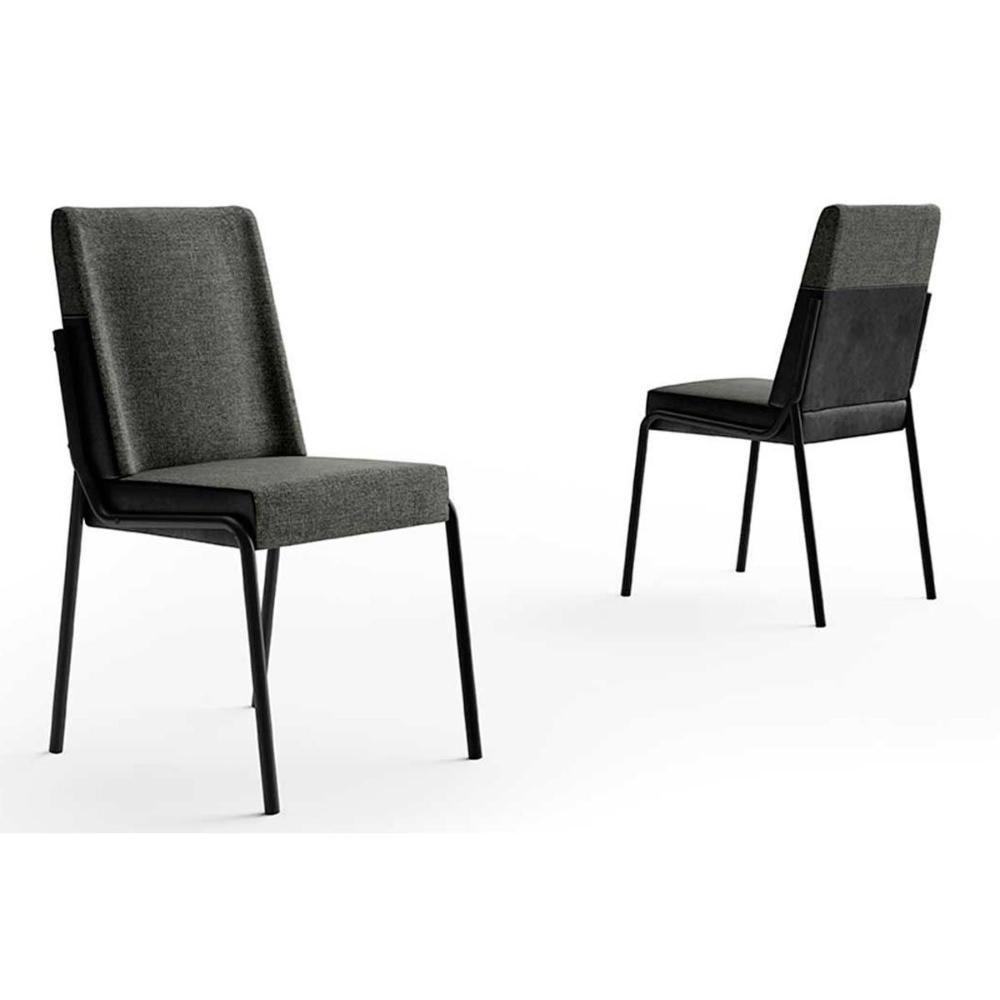 Sala de Jantar Completa Stellar 1598 Aço c/ Tampo Madeirado 120x80cm e 4 Cadeiras Hug Rose/Petra - Rose/Areia -  Caramelo - Carraro - 8