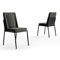 Sala de Jantar Completa Stellar 1598 Aço c/ Tampo Madeirado 120x80cm e 4 Cadeiras Hug Rose/Petra - Rose/Areia -  Caramelo - Carraro - 8