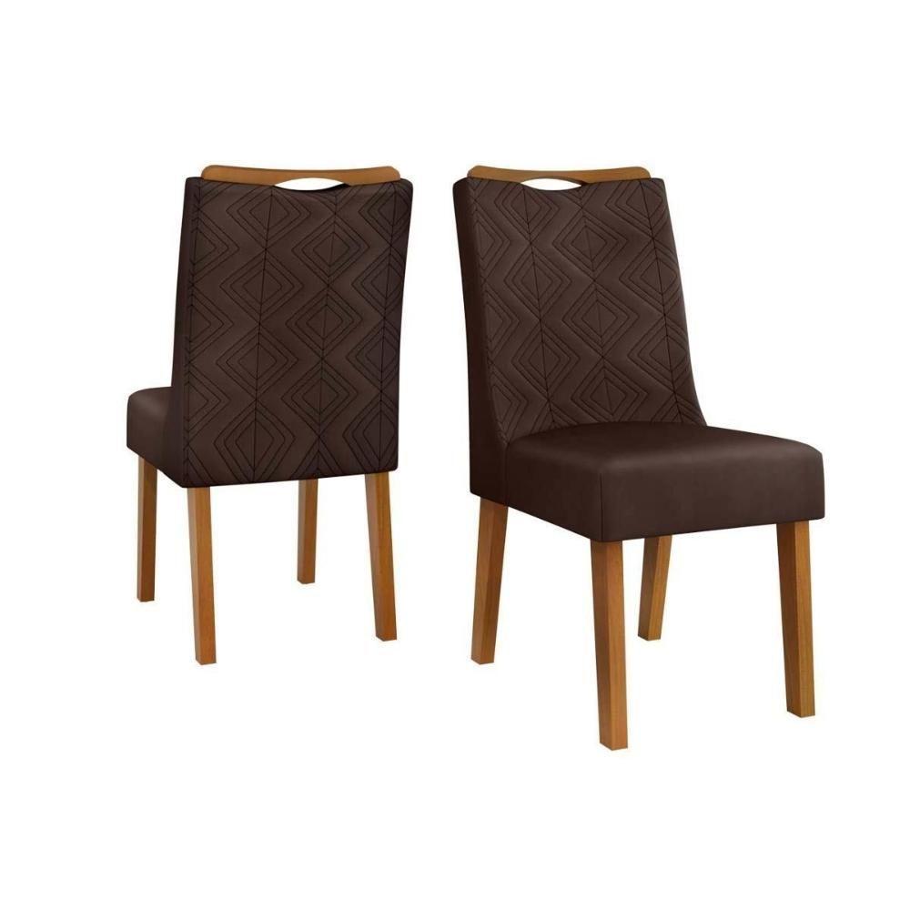 Sala de Jantar Completa Canes Tampo Madeirado c/ Vidro Curvo 170x90cm e 6 Cadeiras Stela Freijo/Off White - Ipe/Suede Moca - DJ Móveis - 9