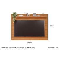 Home p/ TV até 70 Pol Moema/Sotile c/ 4 Portas e Pés 180x197cm Off White/Nature - Permóbili