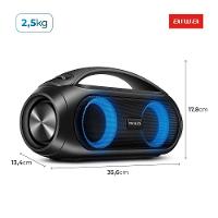 Caixa De Som Boombox Aiwa BBS-02A 50W BT 8h IPX5 RGB Usb AWS-BBS-02-A - 8