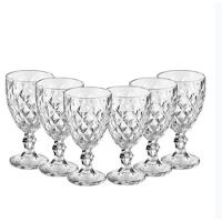 Jogo 6 Taças Vidro Cristal 235ml - 1