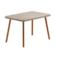 Sala de Jantar Completa Stellar 1598 Aço c/ Tampo Madeirado 120x80cm e 4 Cadeiras Duo Rose/Petra - Rose/Areia - Caramelo - Carraro - 9