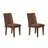 Sala de Jantar Completa Luna c/ Tampo Madeirado c/ Vidro Canto Curvo 120x80cm e 4 cadeiras Jade Imbuia/Off White - Suede Grafite - Rufato - 10