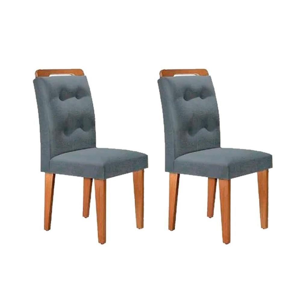 Sala de Jantar Completa Jade Tampo Madeirado c/ Vidro Canto Curvo 180x90 e 6 Cadeiras Imperatriz Imbuia/Off White - Suede Grafite - Rufato - 9