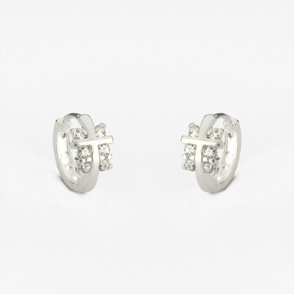 Brinco Argola 1,3cm Click Prata 925 - 1