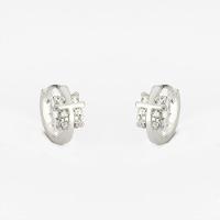 Brinco Argola 1,3cm Click Prata 925 - 1