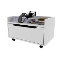 Gabinete de Banheiro Suspenso BN3647 s/ Cuba 1 Gaveta e Rodizio 60cm cor Mármore Branco - Tecno Mobili - 6