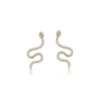 Brinco Cobra Cravejado Zirconias Banhado Ouro 18k - 1