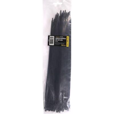Abraçadeira Nylon Enforca Gato 3,6x300mm 100 Un Tradestar Preto