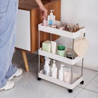 Prateleira Multiuso 3 Andares Com Rodinhas Organize Com Facilidade Cinza - 8