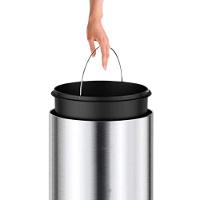 Lixeira Automática Redonda 50l Com Sensor Prática E Moderna Preta - 9