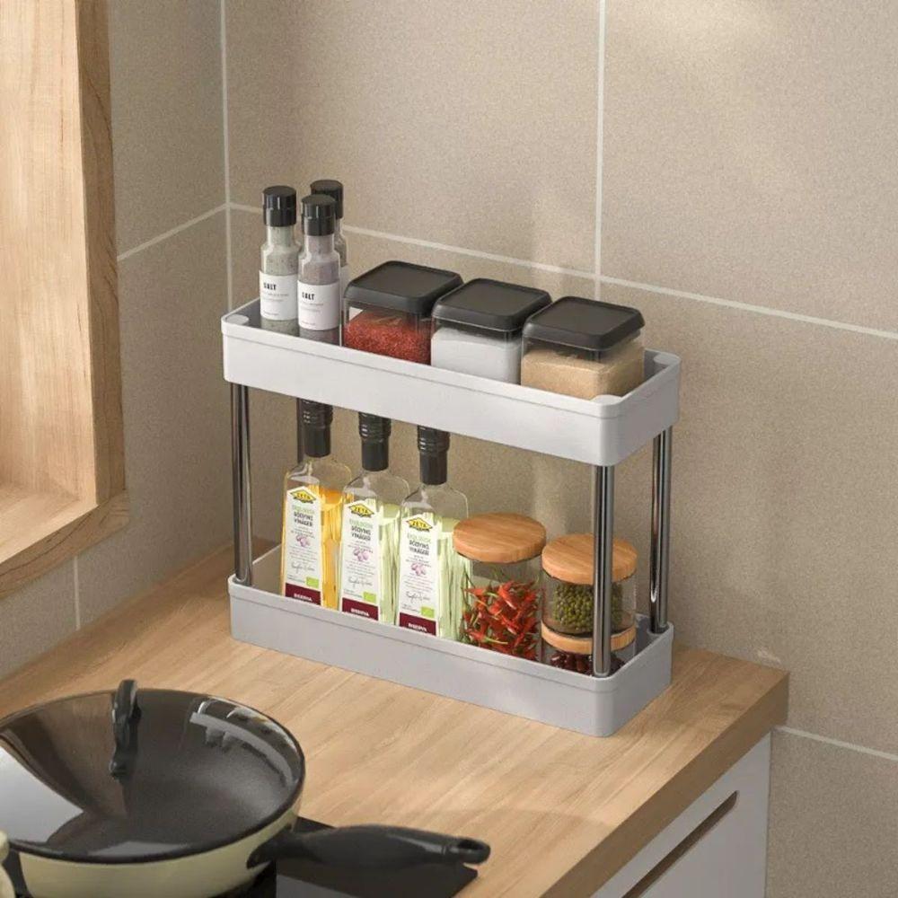 Prateleira Multiuso 3 Andares Com Rodinhas Organize Com Facilidade Branca - 5