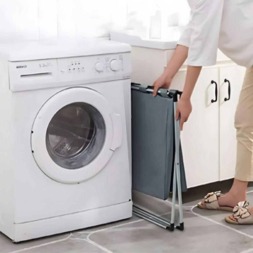 Cesto De Roupas Multiuso Com 3 Compartimentos Versátil E Prático - 8