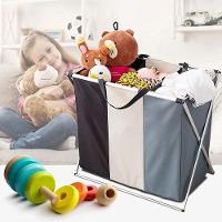 Cesto De Roupas Multiuso Com 3 Compartimentos Versátil E Prático - 3