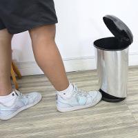 Lixeira Com Pedal Label Prata 10 Litros Para Vários Ambientes - 2