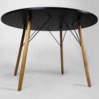 Mesa Jantar Redonda Eames Eiffel 120 Cm Com 4 Cadeiras Eames Eiffel - Preta - 3