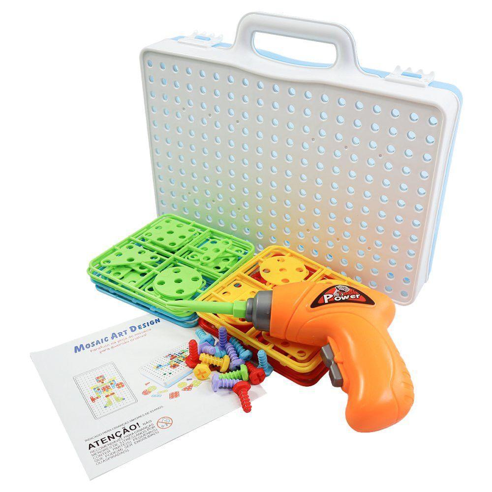 Kit Ferramenta Infantil Com Parafusadeira 106 Peças - 6