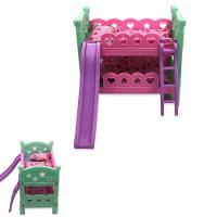 Brinquedo Berço De Boneca Com Escorregador Modelo Beliche Rosa - 1
