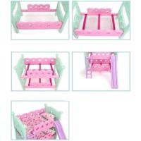 Brinquedo Berço De Boneca Com Escorregador Modelo Beliche Rosa - 6