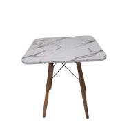 Mesa De Jantar Quadrada Eames Eiffel 90 Cm Borda Arredondada - Estilo Granito - 3