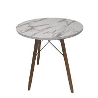 Mesa De Jantar Redonda Eames Eiffel 90 Cm - Estilo Granito - 1